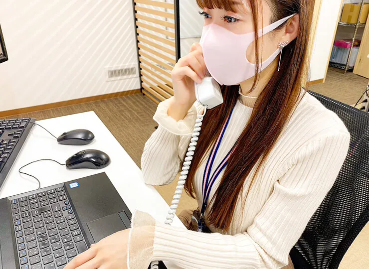 面接は個室対応だから嬉しい！！