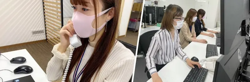 24時間女性スタッフがフルサポート